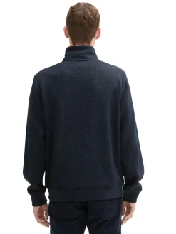 Tom Tailor Pullover & Sweatshirts|Big Boys*Sweatjacke aus Fleece navy melange structure