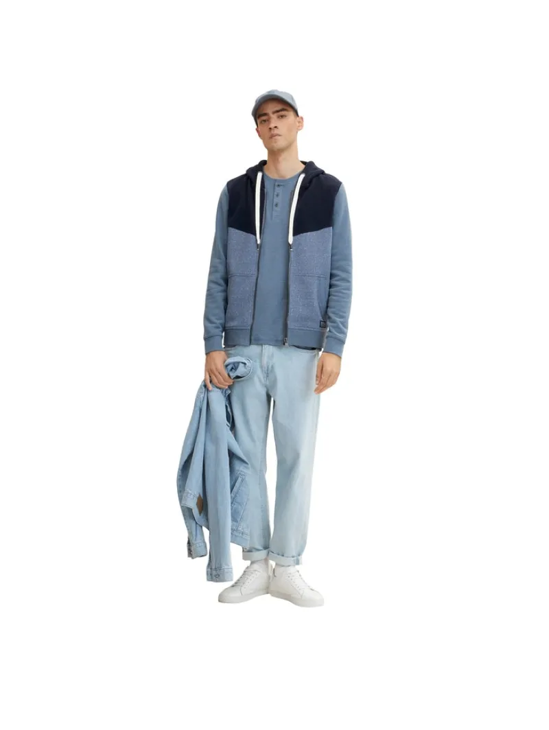 Tom Tailor Pullover & Sweatshirts|Big Boys*Sweatjacke china blue injected stripe