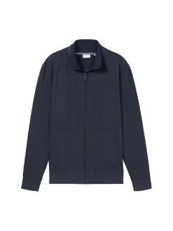 Tom Tailor Pullover & Sweatshirts|Big Boys*Sweatjacke in Melange Optik sky captain blue white melange