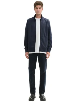 Tom Tailor Pullover & Sweatshirts|Big Boys*Sweatjacke in Melange Optik sky captain blue white melange