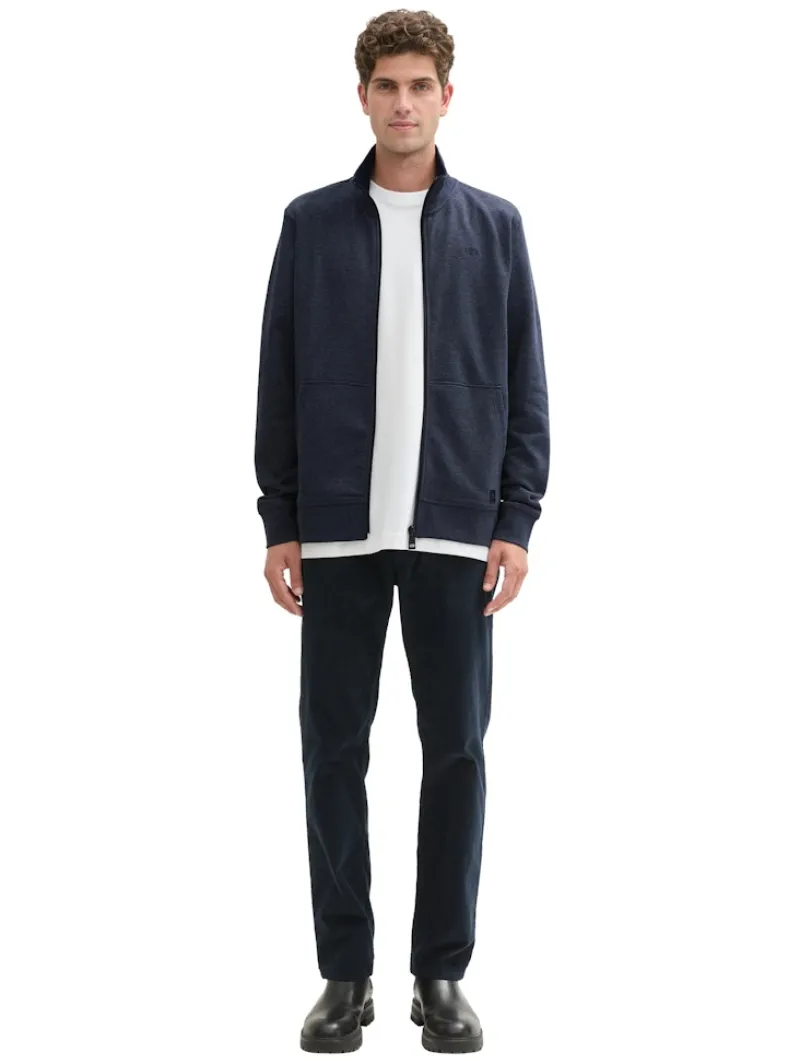 Tom Tailor Pullover & Sweatshirts|Big Boys*Sweatjacke in Melange Optik sky captain blue white melange