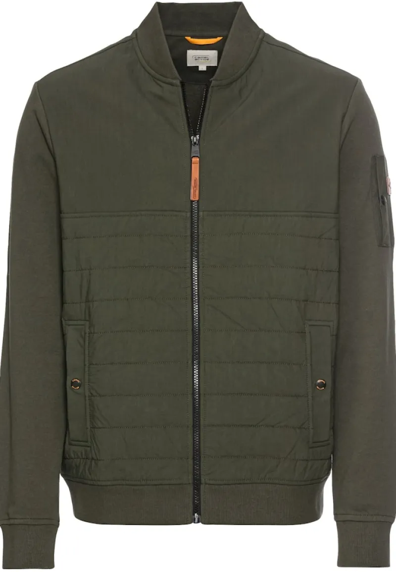 Camel Active Pullover & Sweatshirts|Big Boys*Sweatjacke mit Bomberkragen leaf green