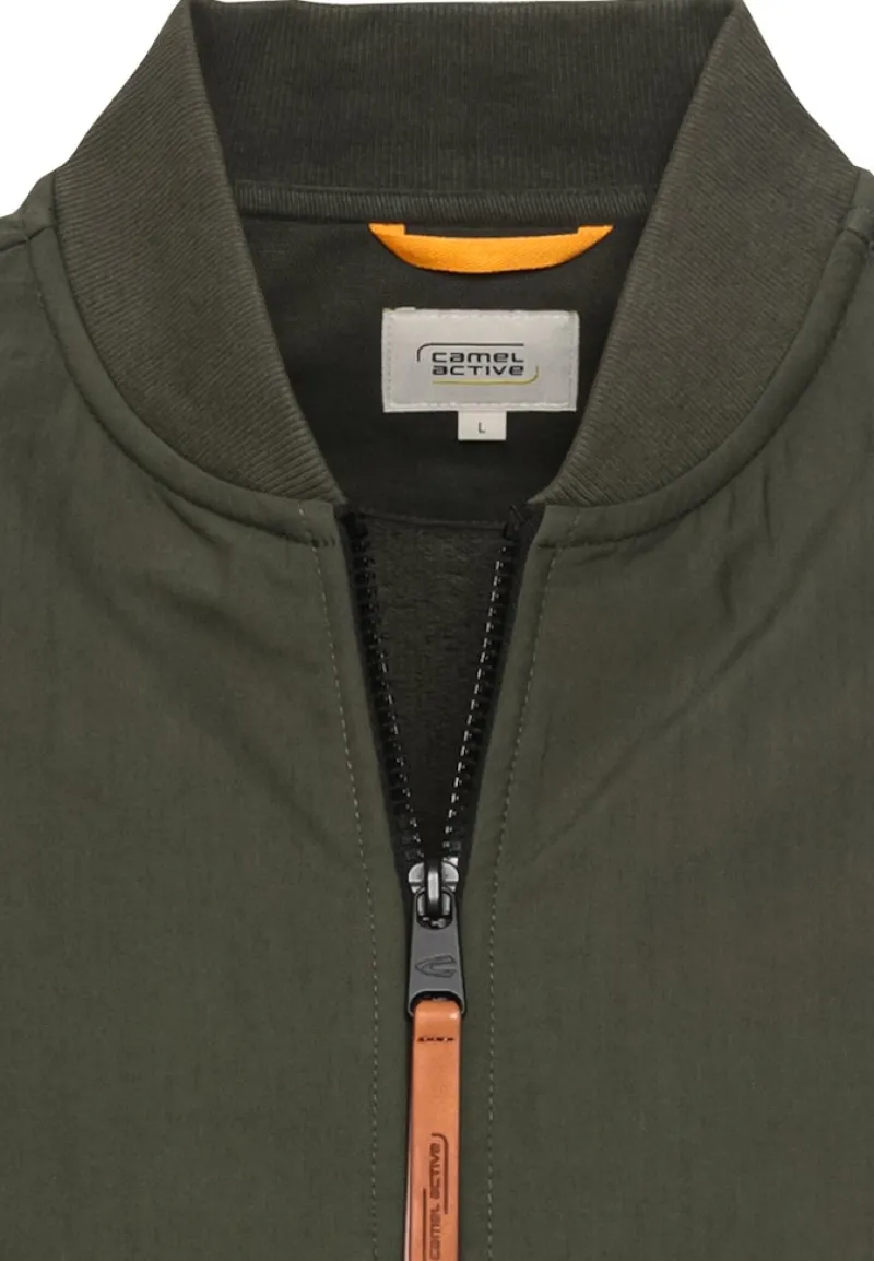 Camel Active Pullover & Sweatshirts|Big Boys*Sweatjacke mit Bomberkragen leaf green