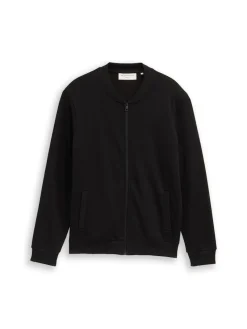 Tom Tailor Denim Pullover & Sweatshirts*Sweatjacke mit Bomberkragen Black