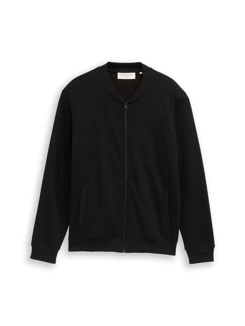 Tom Tailor Denim Pullover & Sweatshirts*Sweatjacke mit Bomberkragen Black