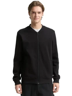 Tom Tailor Denim Pullover & Sweatshirts*Sweatjacke mit Bomberkragen Black