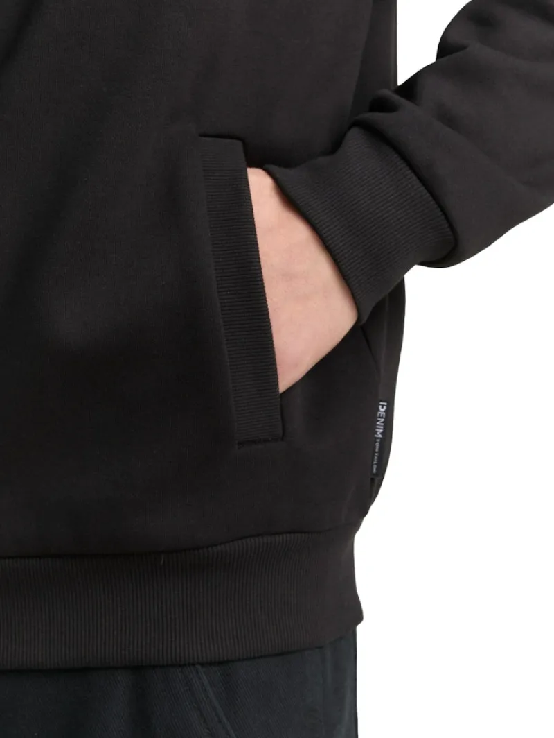 Tom Tailor Denim Pullover & Sweatshirts*Sweatjacke mit Bomberkragen Black