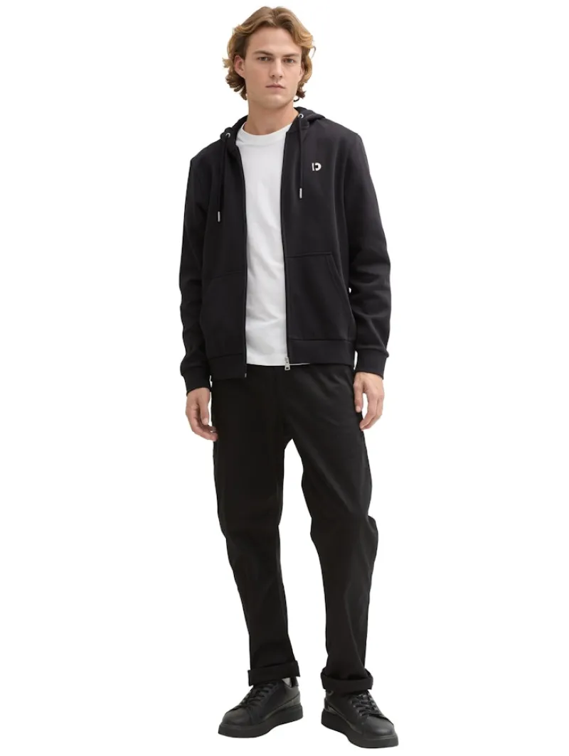 Tom Tailor Denim Pullover & Sweatshirts*Sweatjacke mit Logo Print Black