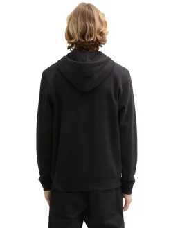 Tom Tailor Denim Pullover & Sweatshirts*Sweatjacke mit Logo Print Black