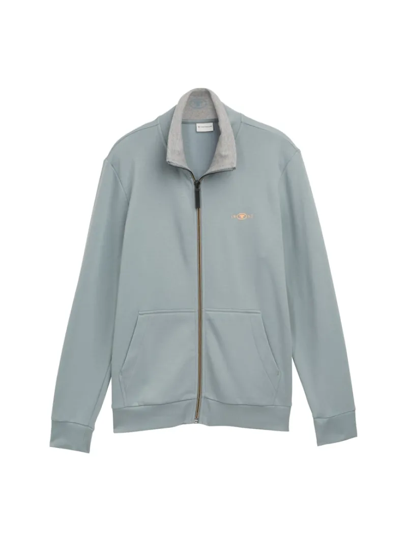 Tom Tailor Pullover & Sweatshirts|Big Boys*Sweatjacke mit Stehkragen grey mint