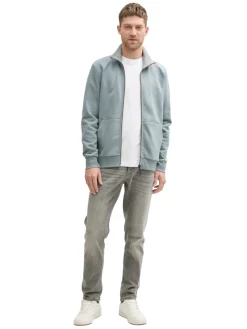 Tom Tailor Pullover & Sweatshirts|Big Boys*Sweatjacke mit Stehkragen grey mint