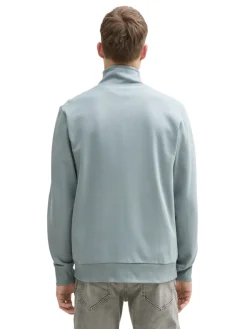 Tom Tailor Pullover & Sweatshirts|Big Boys*Sweatjacke mit Stehkragen grey mint