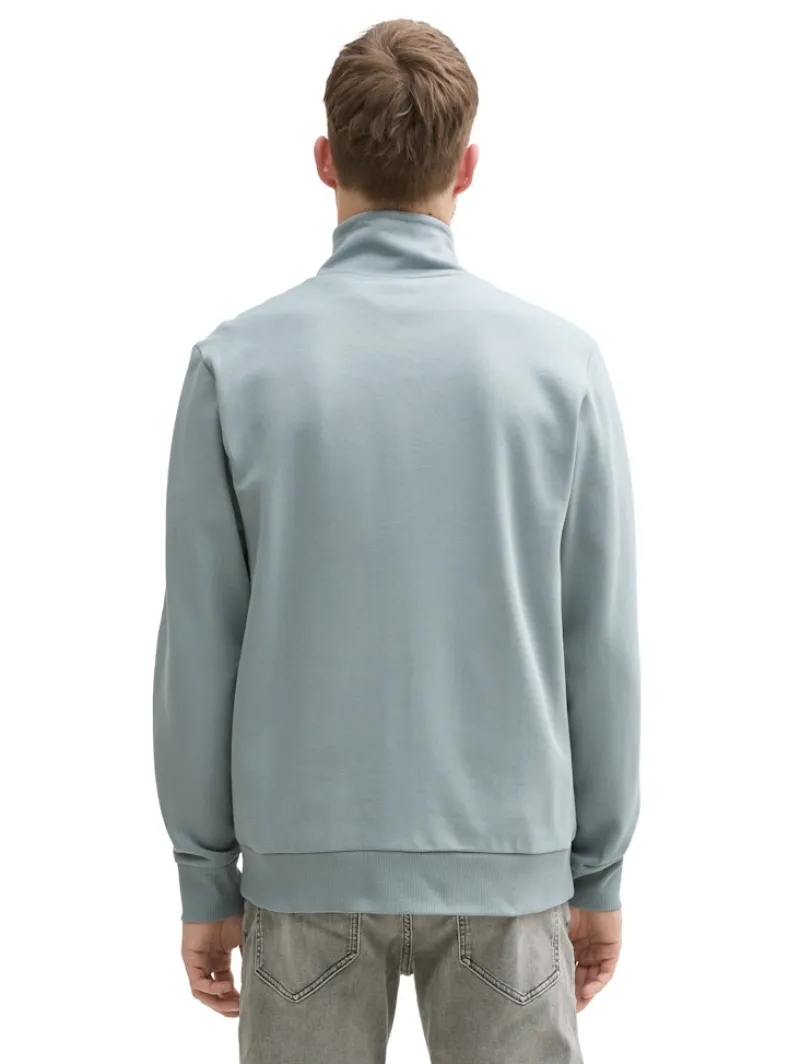 Tom Tailor Pullover & Sweatshirts|Big Boys*Sweatjacke mit Stehkragen grey mint