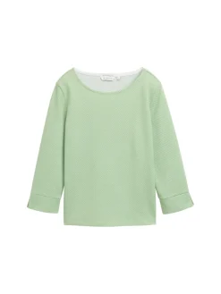 Tom Tailor Pullover & Sweatshirts*Sweatshirt aus Bio-Baumwolle green structure