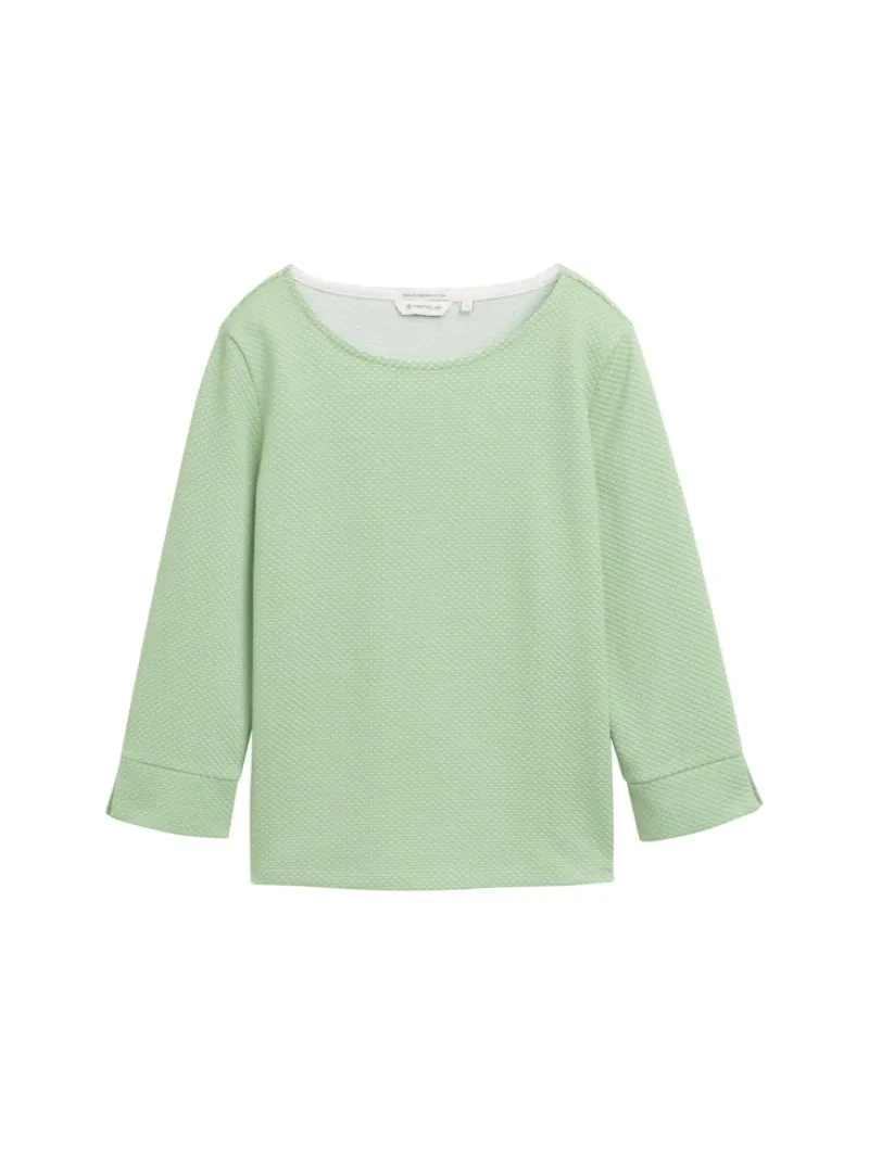 Tom Tailor Pullover & Sweatshirts*Sweatshirt aus Bio-Baumwolle green structure