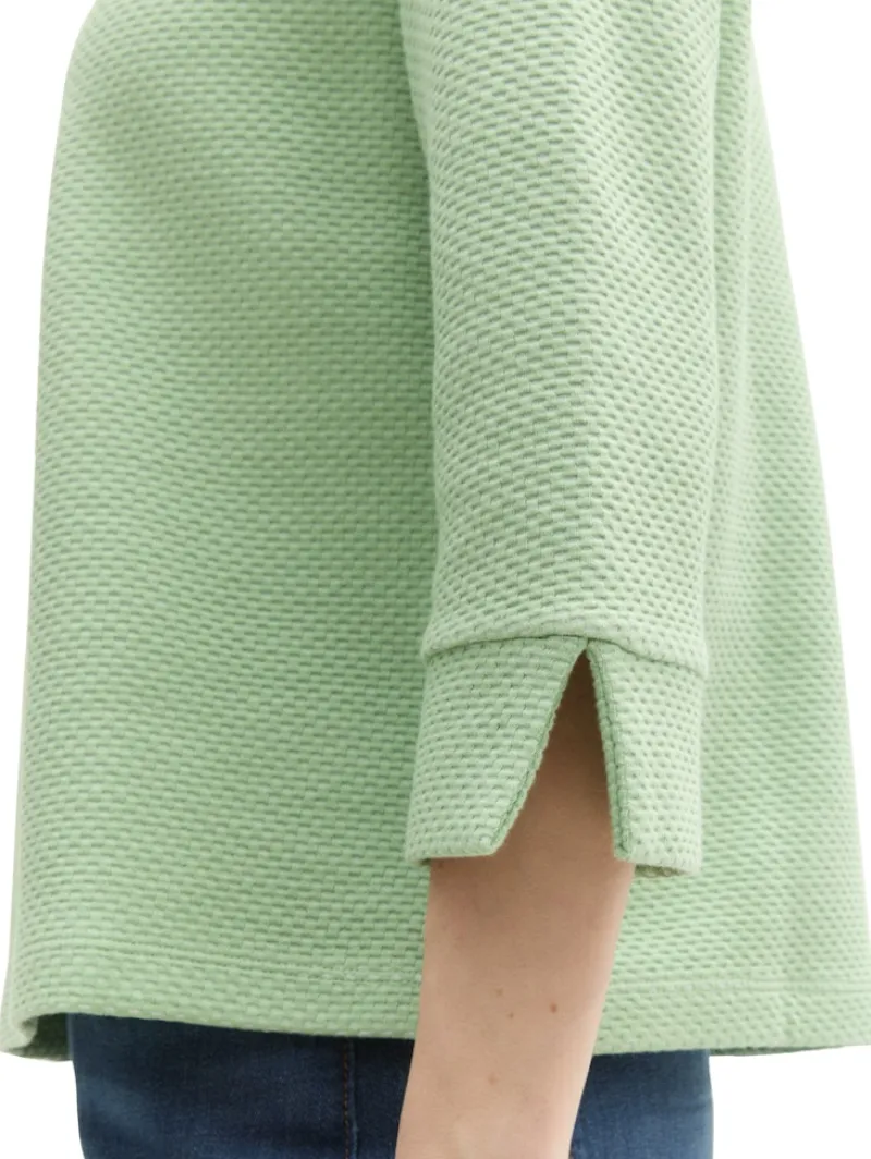Tom Tailor Pullover & Sweatshirts*Sweatshirt aus Bio-Baumwolle green structure