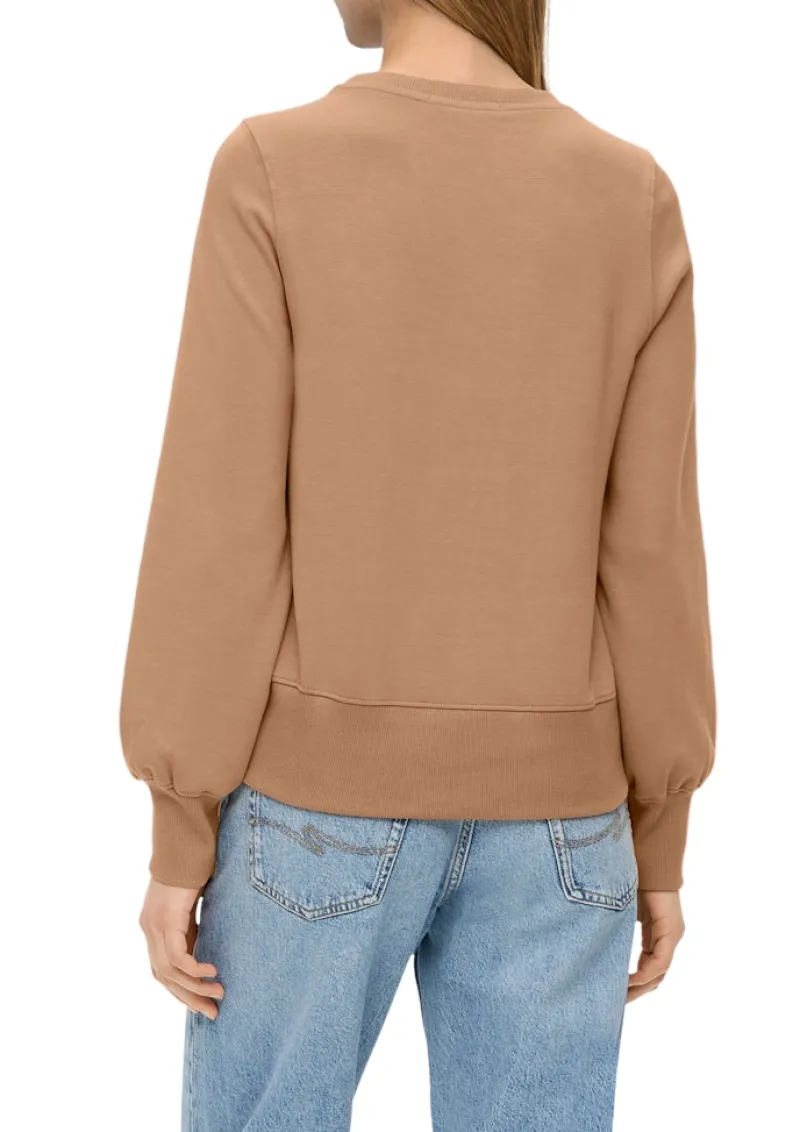 QS Pullover & Sweatshirts*Sweatshirt Braun
