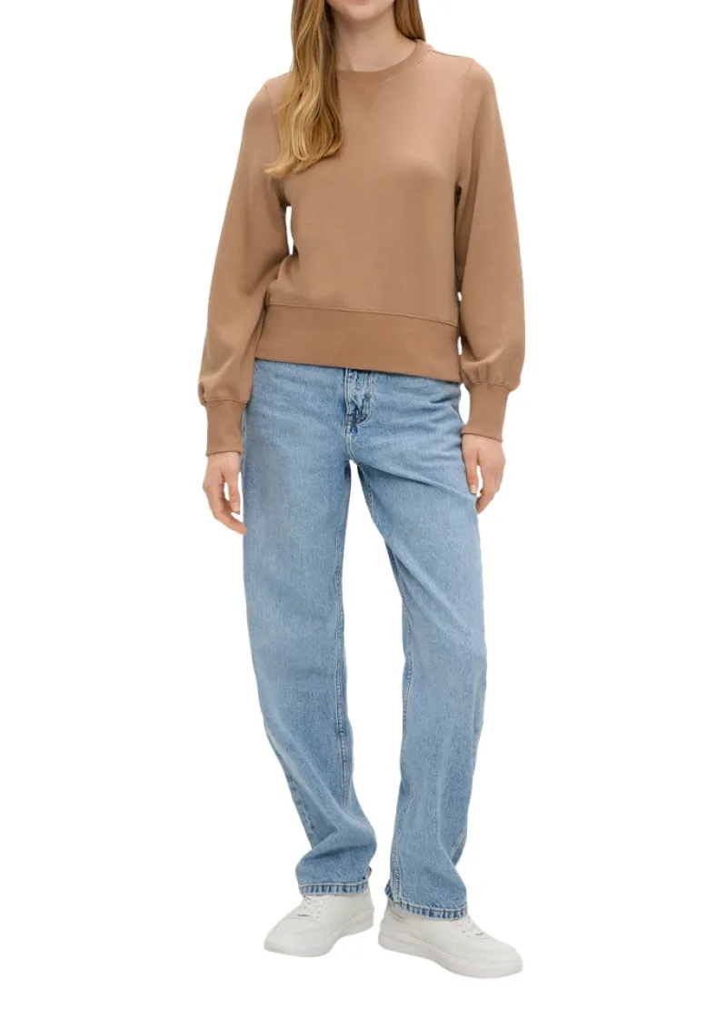 QS Pullover & Sweatshirts*Sweatshirt Braun