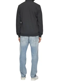 s.Oliver Pullover & Sweatshirts|Big Boys*Sweatshirt Jacke mit Stehkragen und Logo-Detail Grau