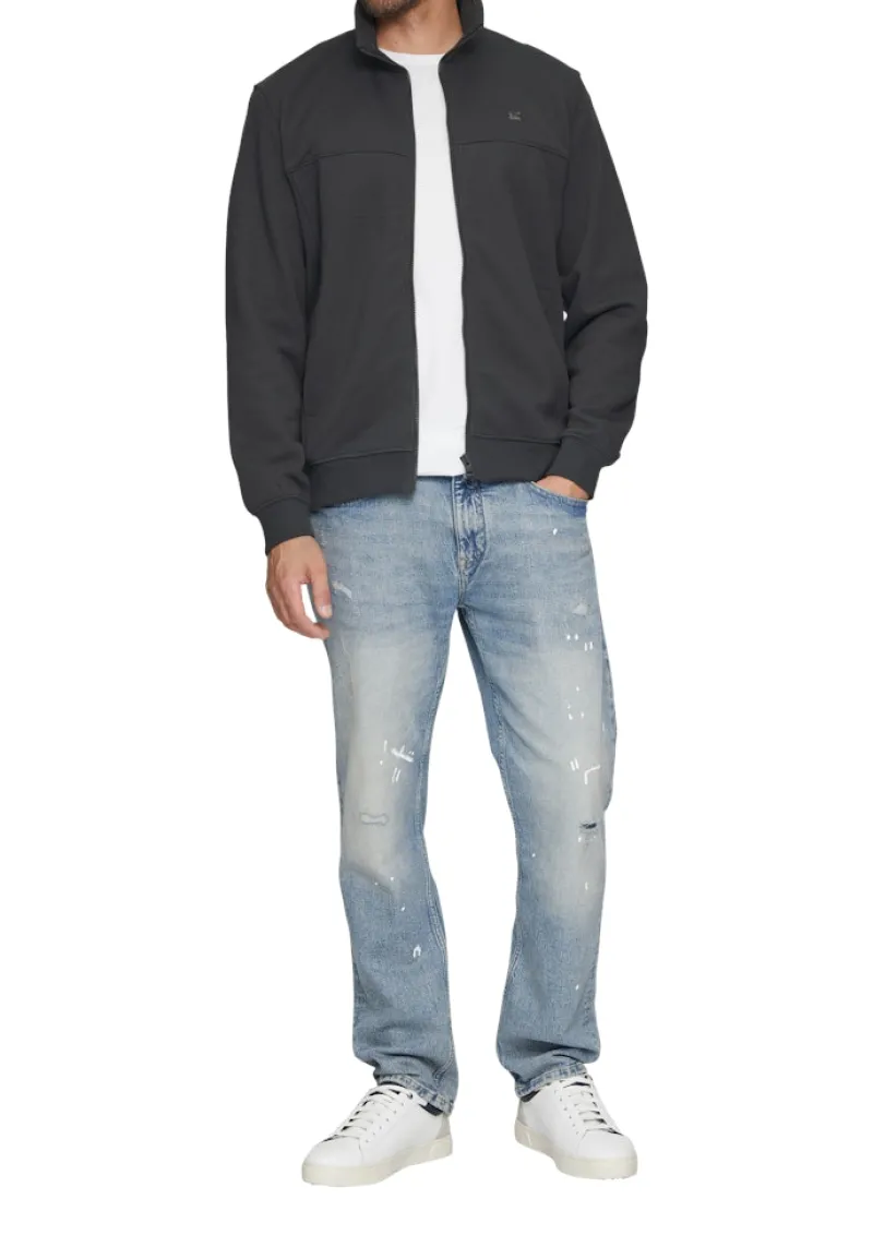 s.Oliver Pullover & Sweatshirts|Big Boys*Sweatshirt Jacke mit Stehkragen und Logo-Detail Grau