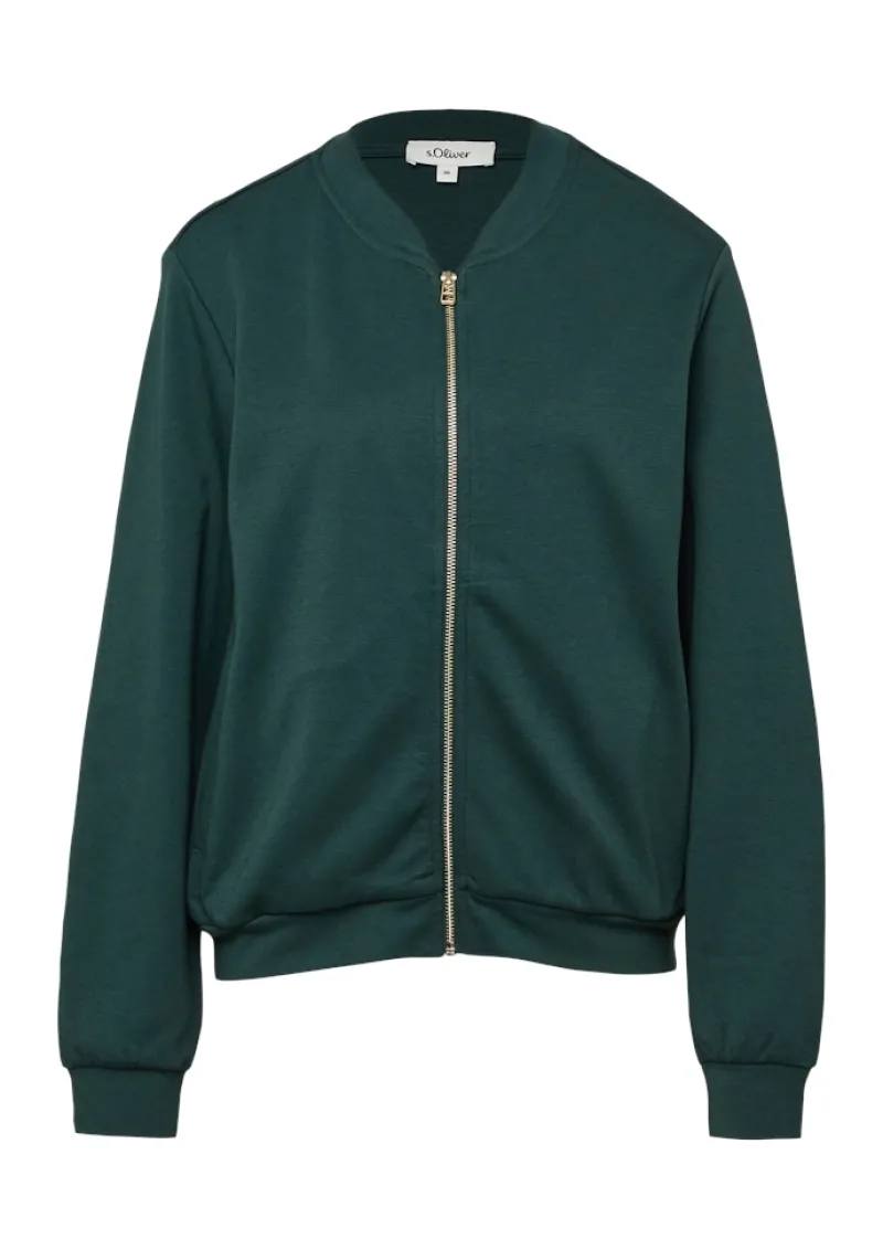 s.Oliver Pullover & Sweatshirts*Sweatshirt Jacke petrol