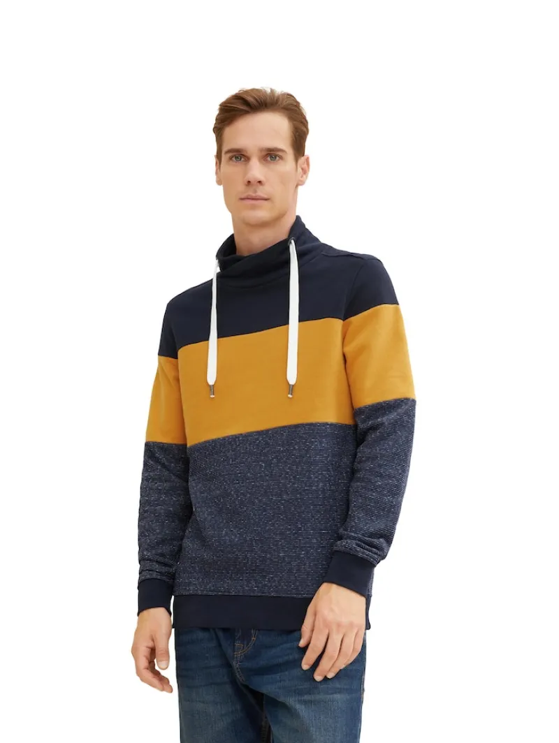 Tom Tailor Pullover & Sweatshirts|Big Boys*Sweatshirt mit Colour Blocking flame brown