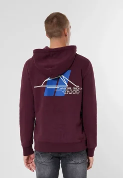 Street One Men Pullover & Sweatshirts|Big Boys*Sweatshirt mit Kapuze burgundy red