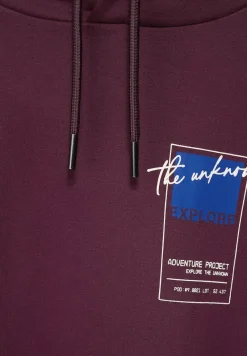 Street One Men Pullover & Sweatshirts|Big Boys*Sweatshirt mit Kapuze burgundy red