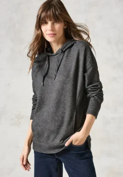 Cecil Pullover & Sweatshirts*Sweatshirt mit Kapuze charcoal grey melange