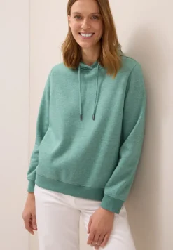 Cecil Pullover & Sweatshirts*Sweatshirt mit Kapuze jewel green melange