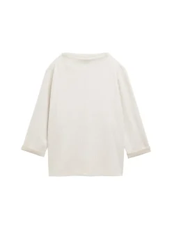 Tom Tailor Pullover & Sweatshirts*Sweatshirt mit Stehkragen sand stone beige melange