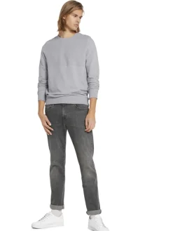 Tom Tailor Denim Pullover & Sweatshirts*Sweatshirt mit Stepp-Struktur light stone grey melange