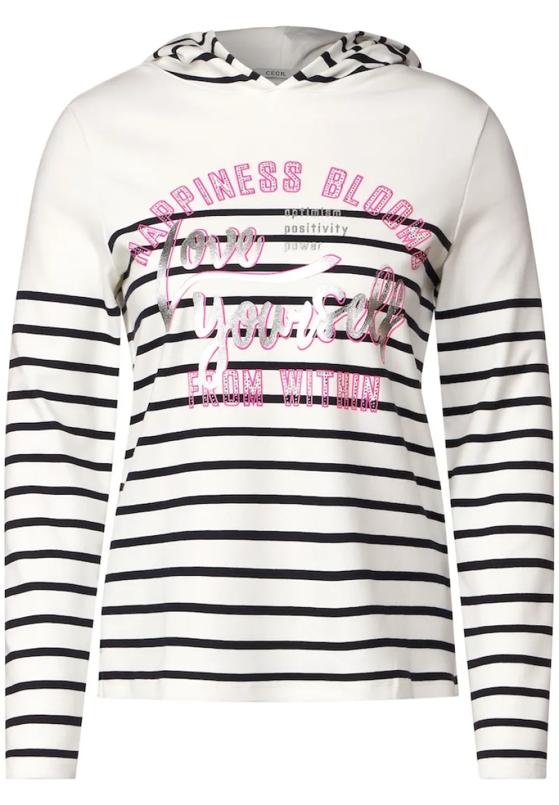 Cecil Pullover & Sweatshirts*Sweatshirt mit Streifen deep blue