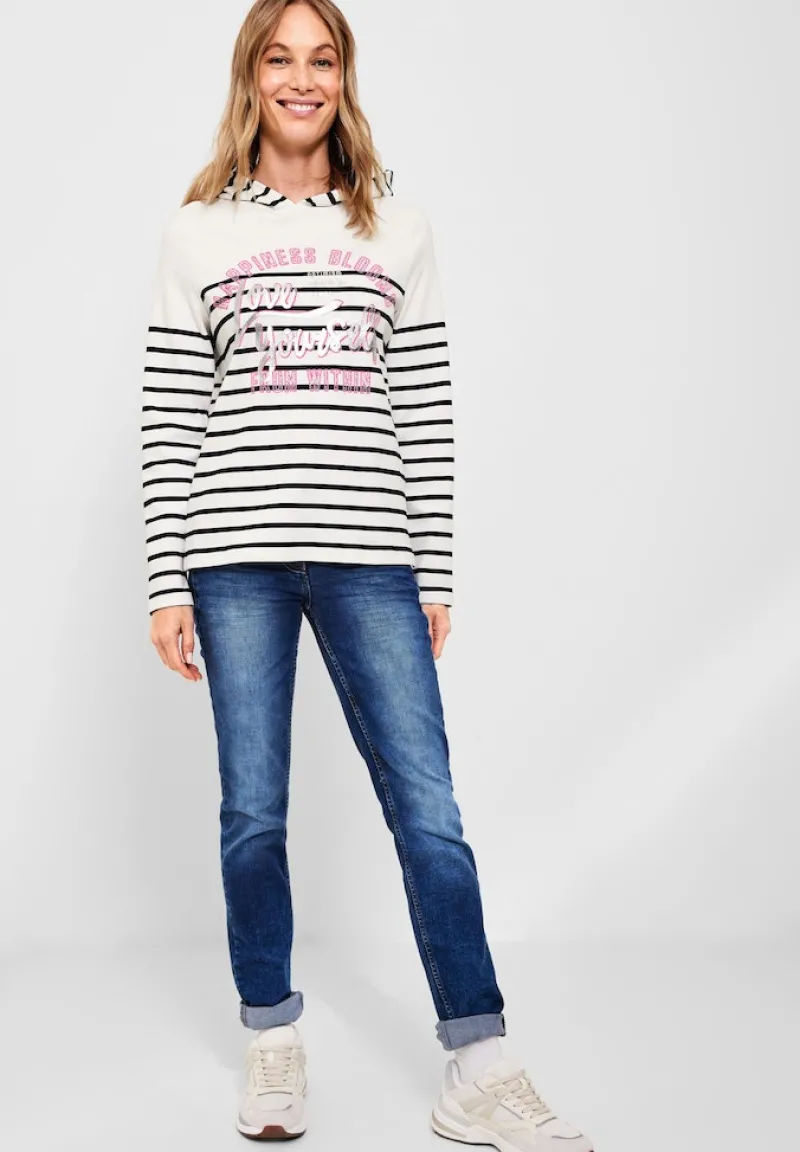 Cecil Pullover & Sweatshirts*Sweatshirt mit Streifen deep blue