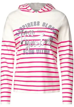 Cecil Pullover & Sweatshirts*Sweatshirt mit Streifen fresh pink