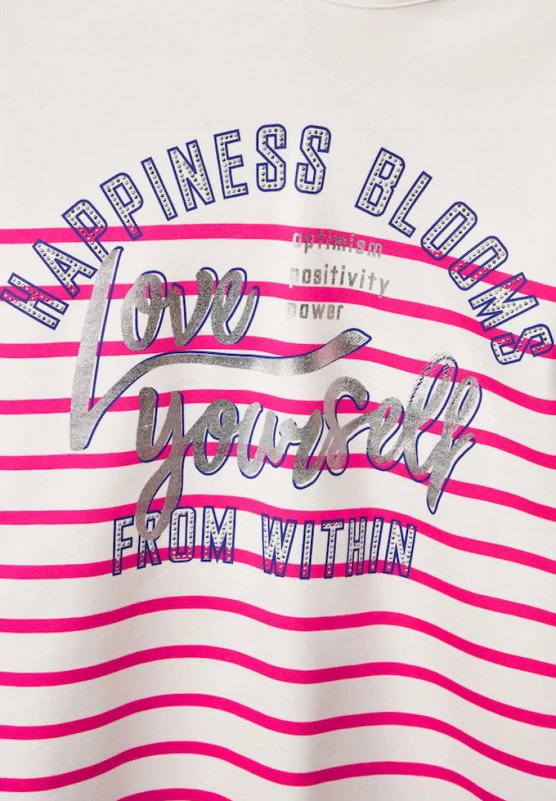 Cecil Pullover & Sweatshirts*Sweatshirt mit Streifen fresh pink