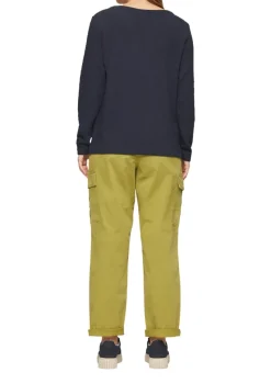 s.Oliver Pullover & Sweatshirts*Sweatshirt mit Struktur Blau