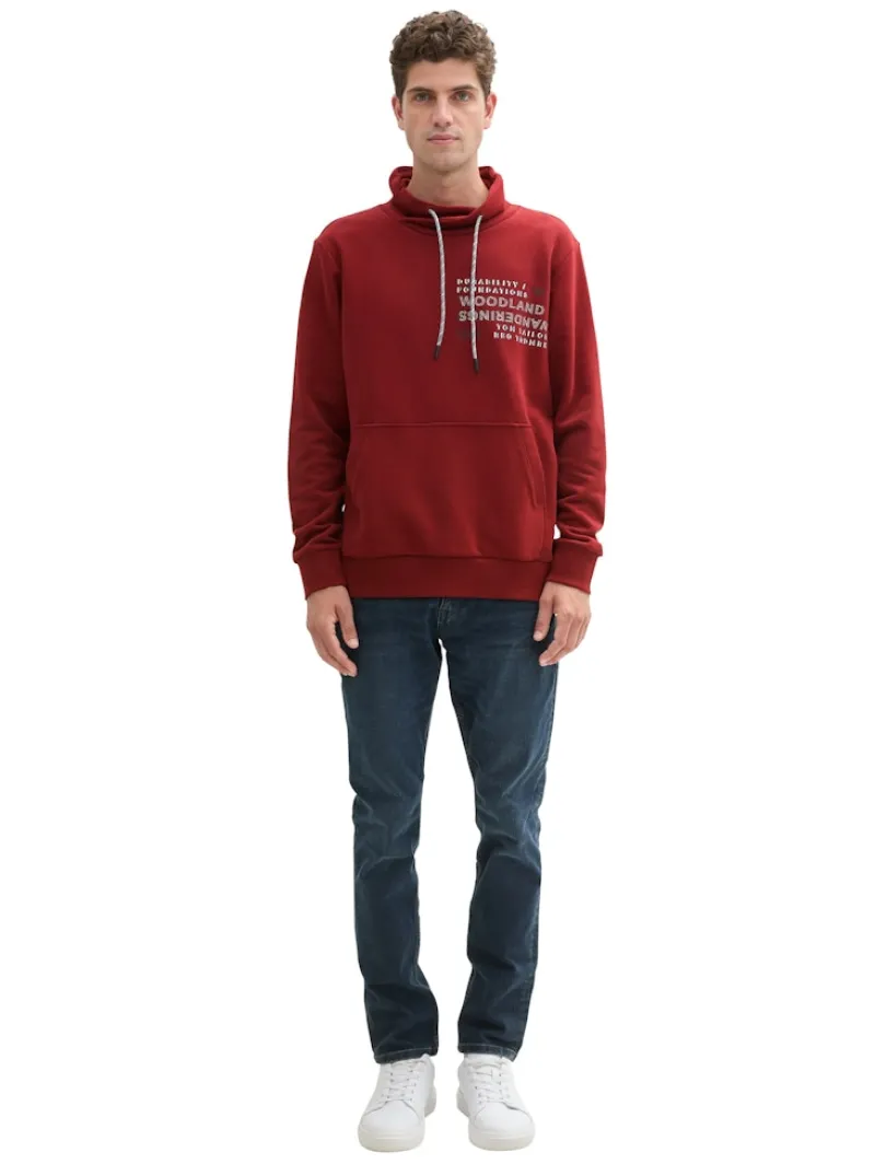 Tom Tailor Pullover & Sweatshirts|Big Boys*Sweatshirt mit Textprint burgundy dark red