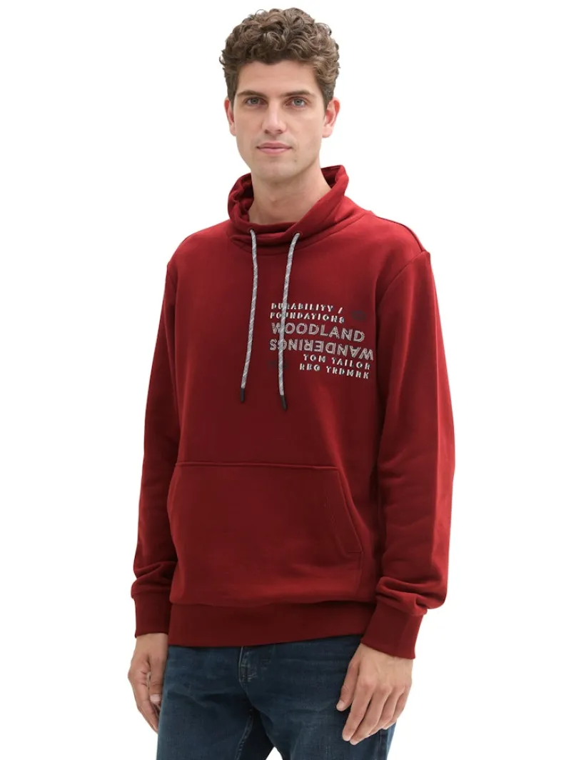 Tom Tailor Pullover & Sweatshirts|Big Boys*Sweatshirt mit Textprint burgundy dark red