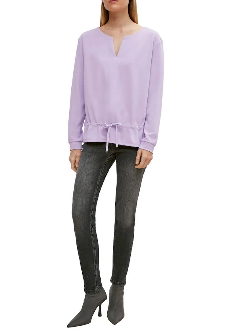 Comma Pullover & Sweatshirts*Sweatshirt mit Tunnelzug Lila