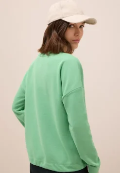 Cecil Pullover & Sweatshirts*Sweatshirt mit Tunnelzug fennel green