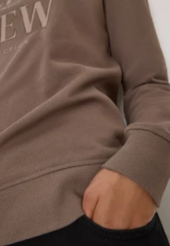 Cecil Pullover & Sweatshirts*Sweatshirt mit Wording cocoa taupe