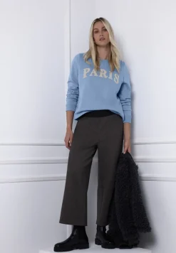 Street One Pullover & Sweatshirts*Sweatshirt mit Wording frosted blue