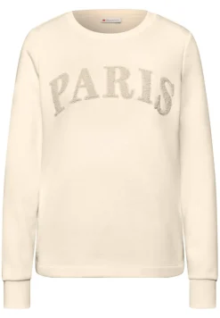 Street One Pullover & Sweatshirts*Sweatshirt mit Wording soft beige
