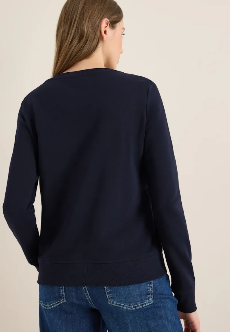 Cecil Pullover & Sweatshirts*Sweatshirt mit Wording urban dark blue