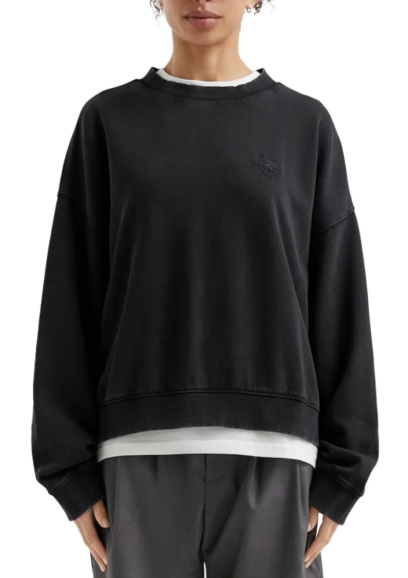 QS Pullover & Sweatshirts*Sweatshirt Schwarz