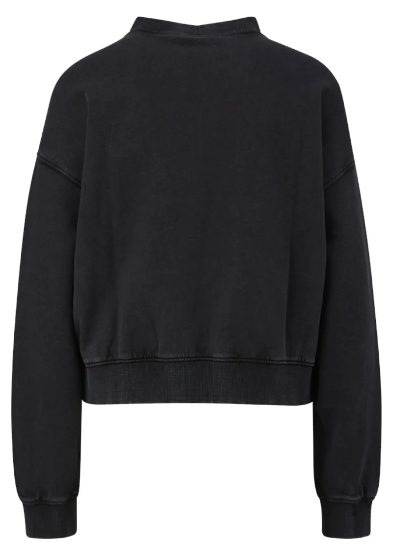 QS Pullover & Sweatshirts*Sweatshirt Schwarz