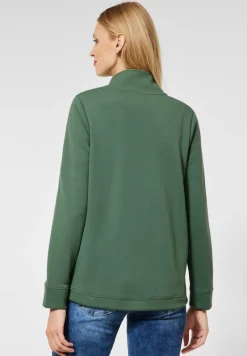 Street One Pullover & Sweatshirts*Sweatshirtjacke mit Zipper novel green