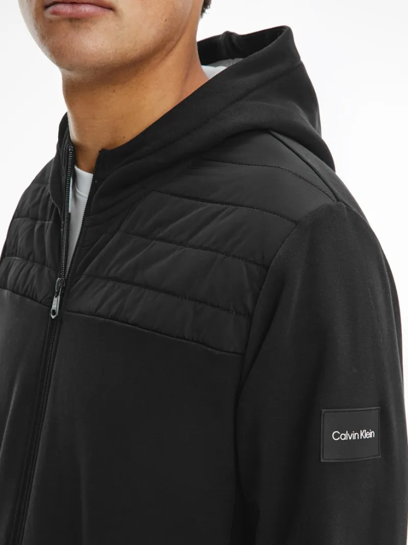 Calvin Klein Pullover & Sweatshirts*TECHNICAL ZIP THROUGH HOODIE ck black1