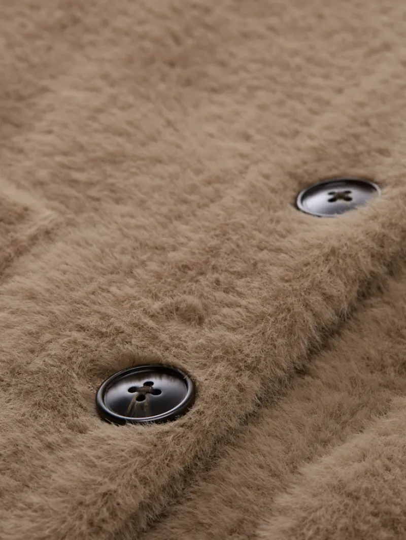 Tom Tailor Jacken*Teddy Jacke mit Taschen soft taupe grey